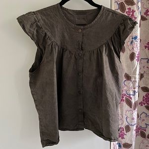 Rudy Jude Ma Top - Overdyed with Logwood - Size M - Organic Cotton